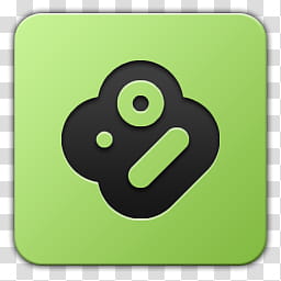 Icon , Boxee, green and black icon transparent background PNG clipart