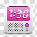 Girlz Love Icons , clock-alarm, digital device displaying : transparent background PNG clipart