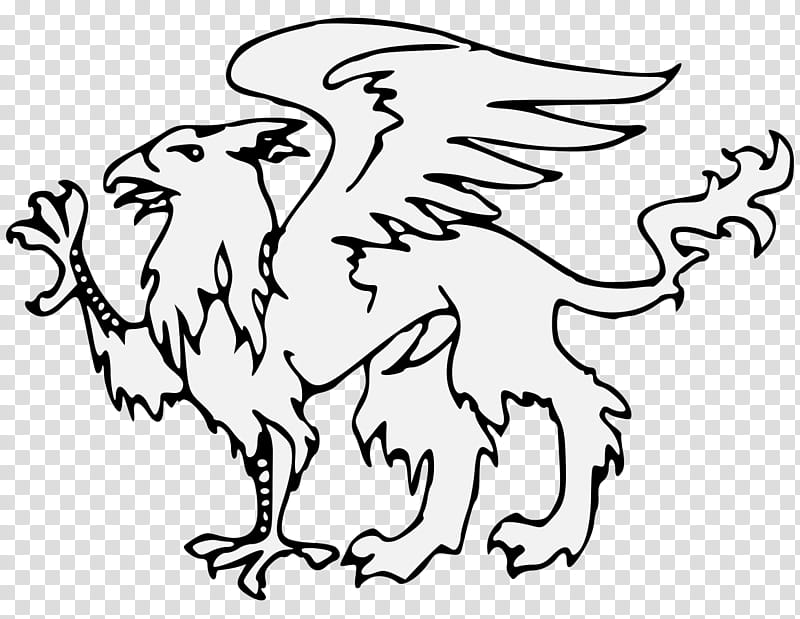 Bird Line Drawing, Dog, Griffin, Lion, Eagle, Monster, Line Art, Cartoon transparent background PNG clipart