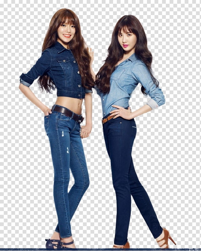 Seohyun SNSD, women standing beside each other transparent background PNG clipart