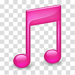 Iconos BHR , {BeHappyRawr} (), pink music note icon transparent background PNG clipart