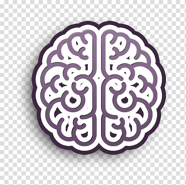 Education icon Brain icon, Circle, Logo, Decorative Rubber Stamp, Symbol, Sticker transparent background PNG clipart