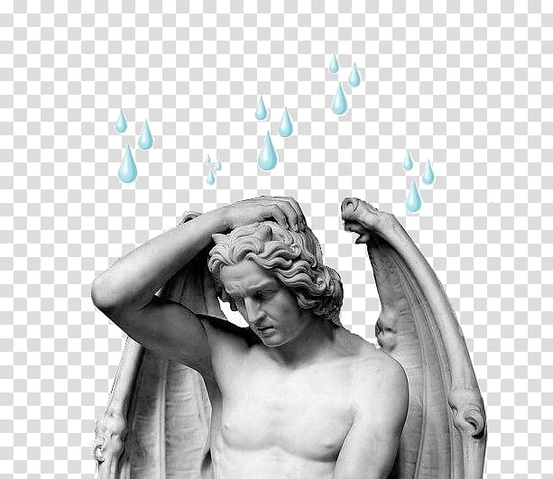 WEBPUNK , male angel statue transparent background PNG clipart.
