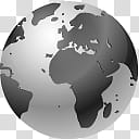 Silver Symbian Icons, globe transparent background PNG clipart