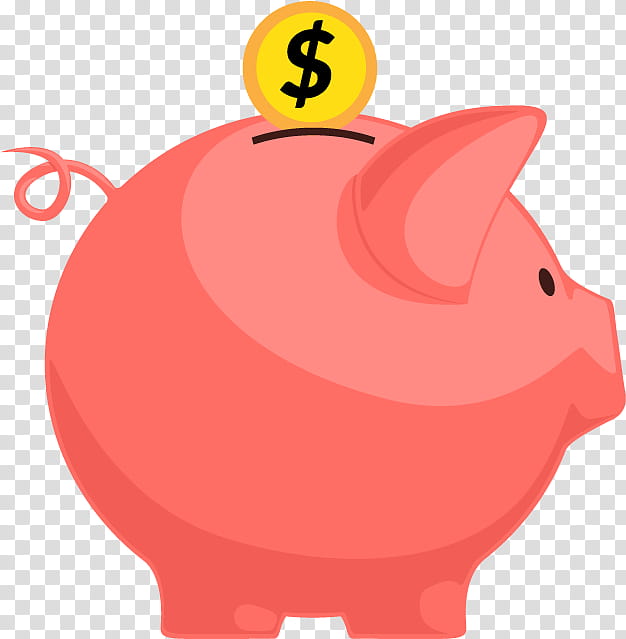 Piggy Bank, Money, Saving, Coin, Pink, Money Handling transparent background PNG clipart