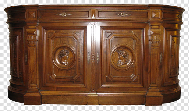 Cabinet I, brown wooden sideboard transparent background PNG clipart