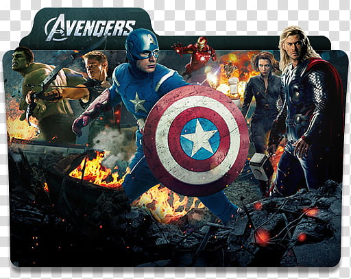 Marvel Collection Folders Phase , The Avengers icon transparent background PNG clipart