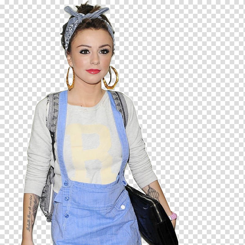 Cher lloyd, women holding a black laptop bag close-up graphy transparent background PNG clipart