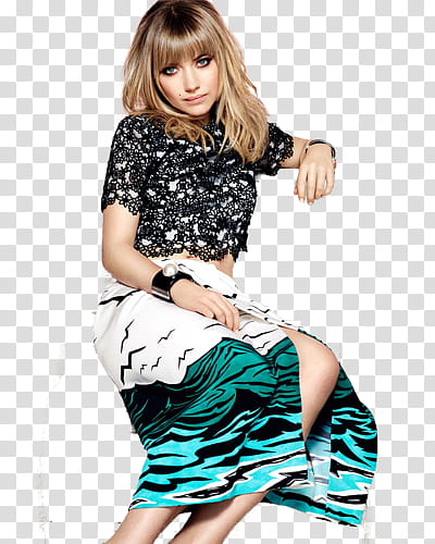 Imogen Poots, women wearing floral shirt transparent background PNG clipart