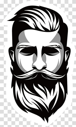 white beard clip art
