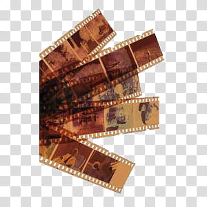Old times , brown film tape lot illustration transparent background PNG clipart