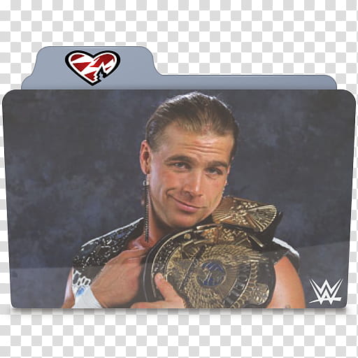 WWE Shawn Michaels Folder Icon transparent background PNG clipart