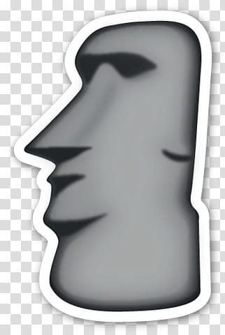 Moai Easter Island Head Statue Emoji Meme | Sticker