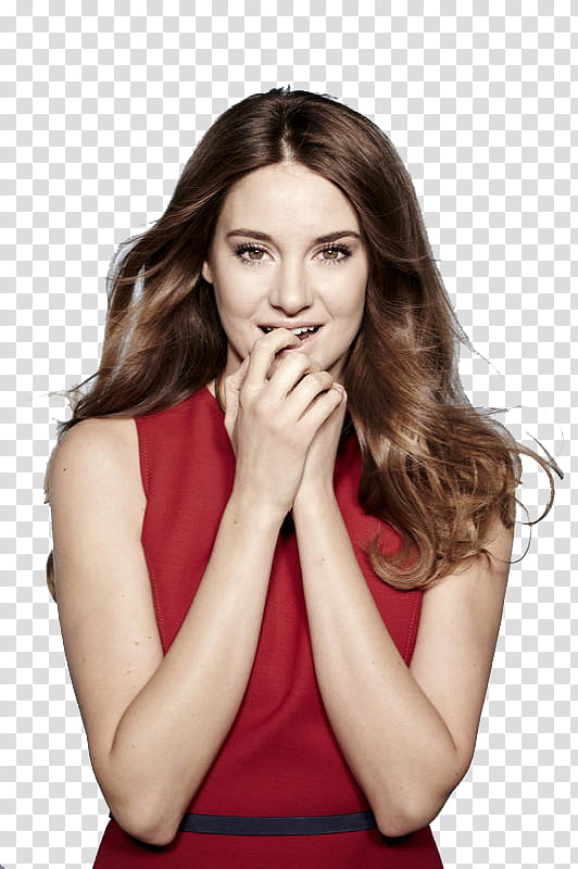 Shailene Woodley, Shailene Woodley standing wearing red dress transparent background PNG clipart