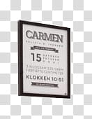 , Carmen Klokken signage transparent background PNG clipart