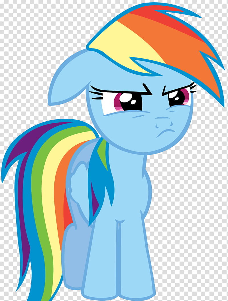 Angry Rainbow Dash, frowning My Little Pony Rainbow Dash illustration transparent background PNG clipart