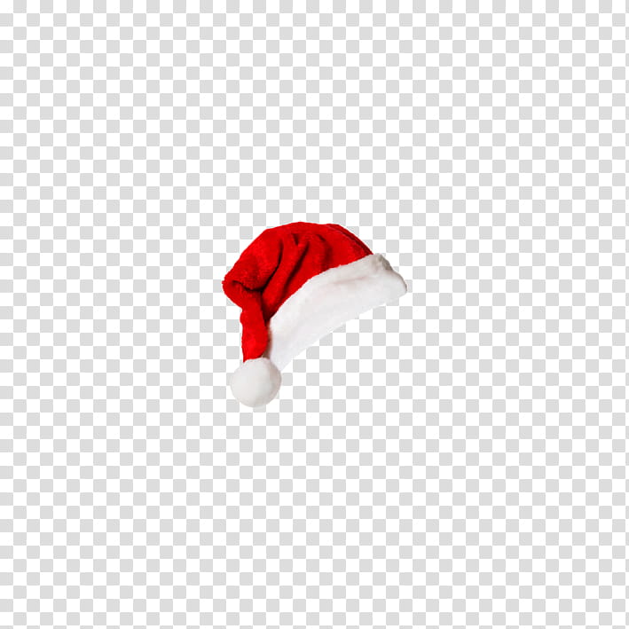 red and white Santa Hat transparent background PNG clipart