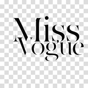 text , white background with miss vogue text overlay transparent background PNG clipart