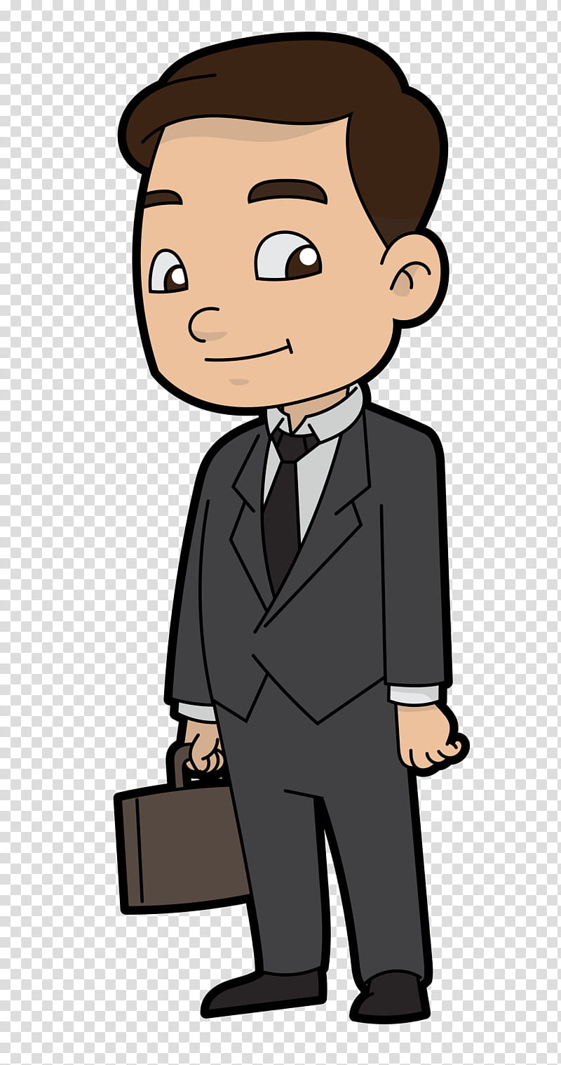 Business Man, Businessperson, Company, Human, Cartoon, Formal Wear, Tuxedo, Suit transparent background PNG clipart