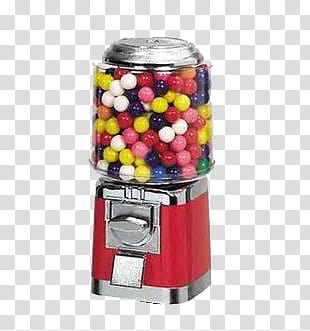 candy machine, assorted-color candy in jar transparent background PNG clipart