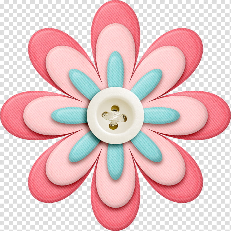 pink and blue flower art transparent background PNG clipart