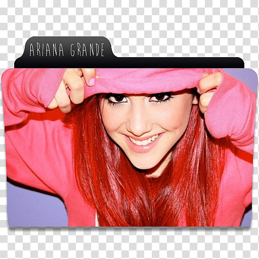 Ariana Grande Carpetas transparent background PNG clipart