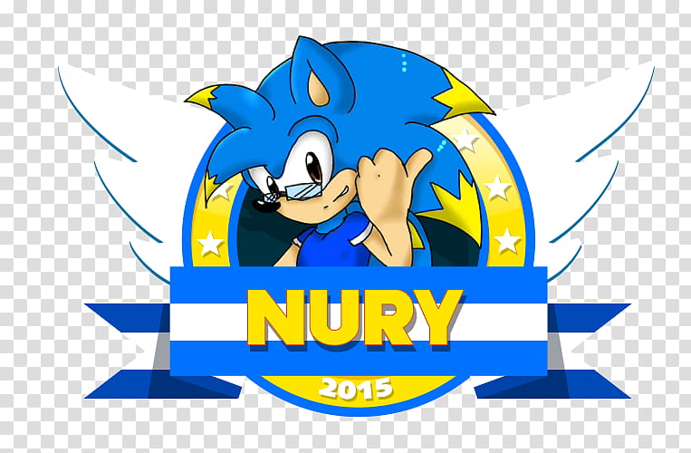 Nury Rush New Mini Logo (Sonic  Style collab) transparent background PNG clipart