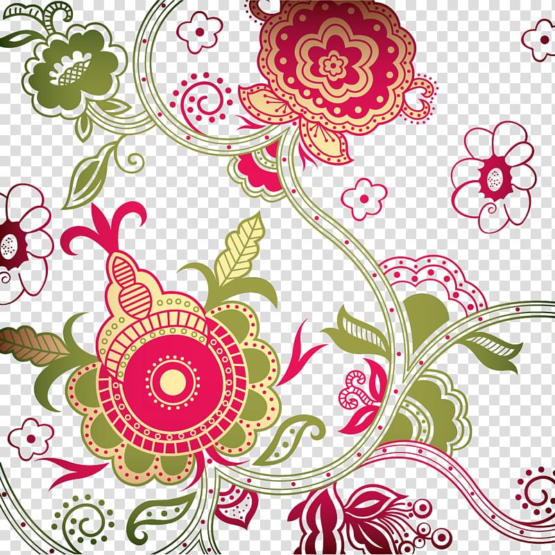 Floral Pattern, Floral Design, Batik Pattern, Vignette, Flower, Cut Flowers, Frames, Ornament transparent background PNG clipart