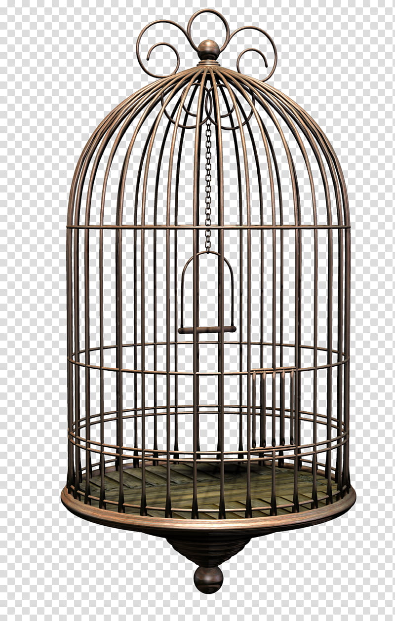 D Bird Cage, brown birdcage transparent background PNG clipart