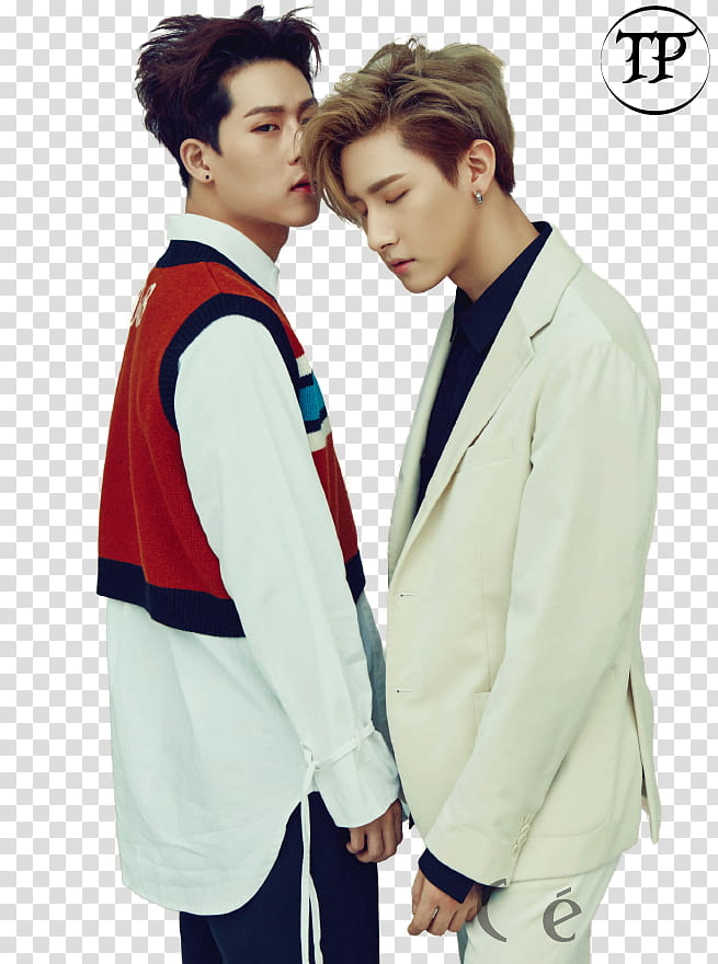 MONSTA X, two men standing transparent background PNG clipart