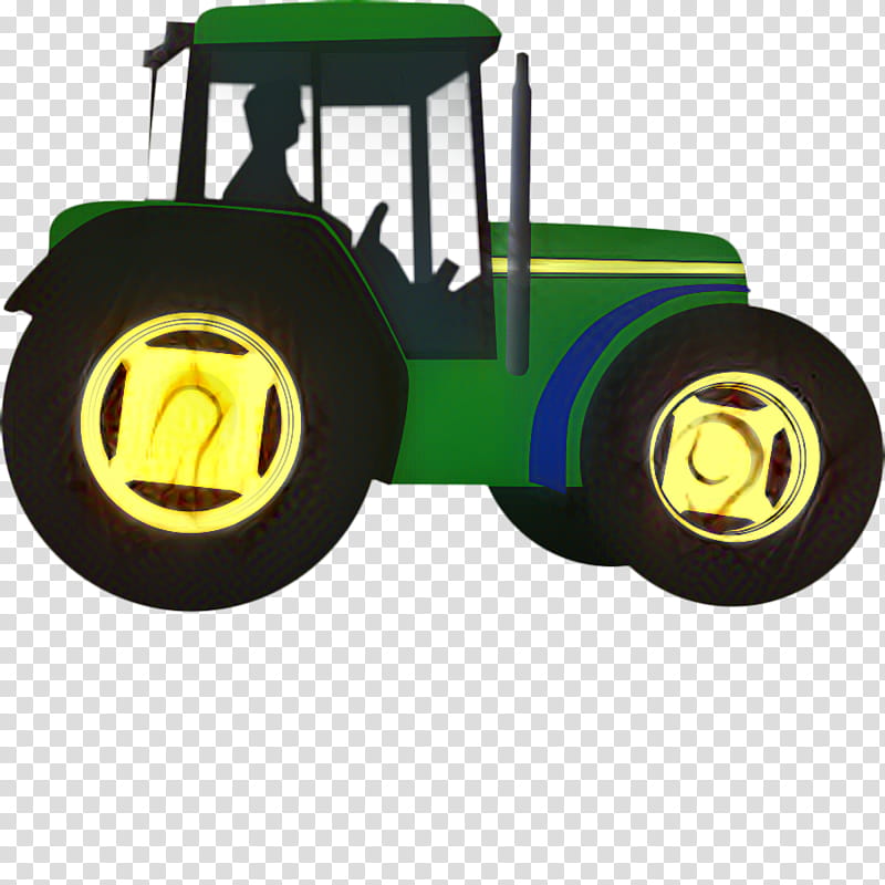 Tractor Tractor, Agriculture, John Deere, Silhouette, Skidsteer Loader, Vehicle, Wheel, Car transparent background PNG clipart