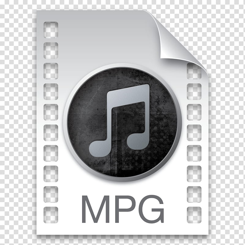 Dark Icons Part II , iTunes-mpg, grey and black MPG icon transparent background PNG clipart