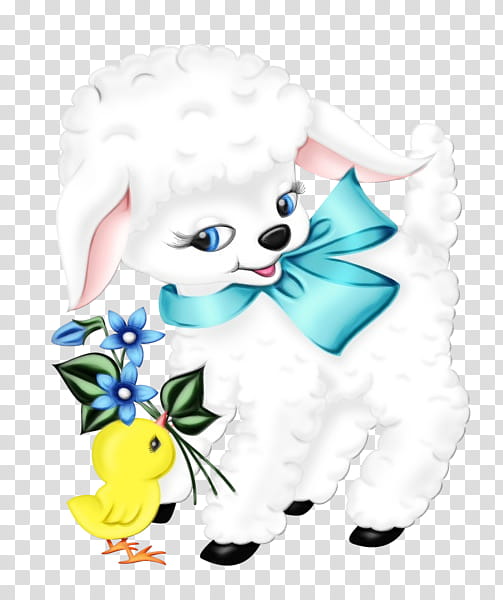 Easter Egg, Watercolor, Paint, Wet Ink, Sheep, Lamb And Mutton, Easter
, Roast Lamb With Laver Sauce transparent background PNG clipart
