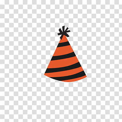 Recursos Halloween, orange and black party hat illustration transparent background PNG clipart