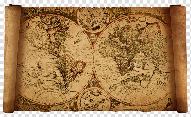 old world map, brown and beige world map transparent background PNG clipart