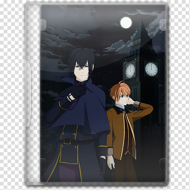 Anime  Spring Season Icon , Vampire Holmes, two male anime characters case transparent background PNG clipart