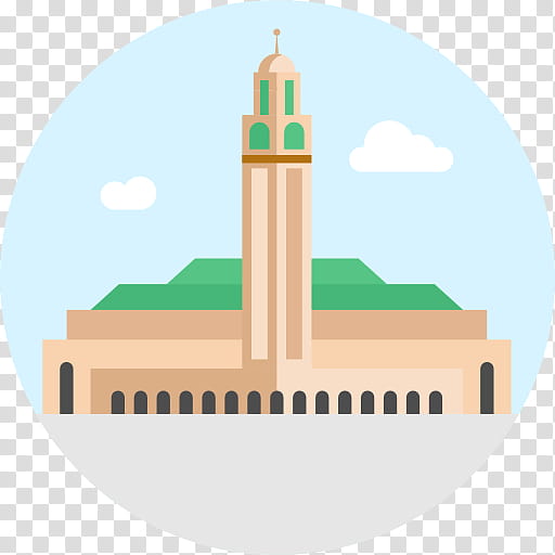 Mosque, Hassan Ii Mosque, Islam, Landmark, Tower, Logo, Building transparent background PNG clipart