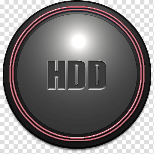 Round Plastic dock icons, HDD, round black HDD icon transparent background PNG clipart