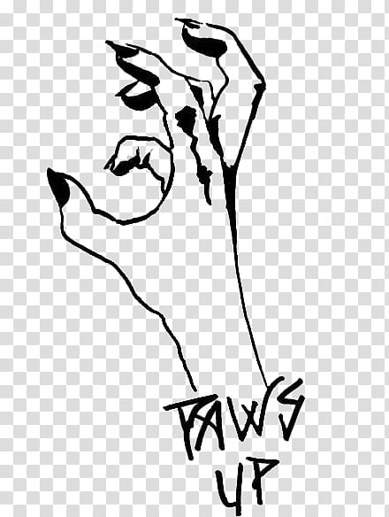 Paws Up, right hand illustration transparent background PNG clipart