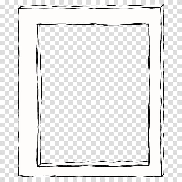 BLACK AND WHITE S, rectangular white frame illustration transparent background PNG clipart