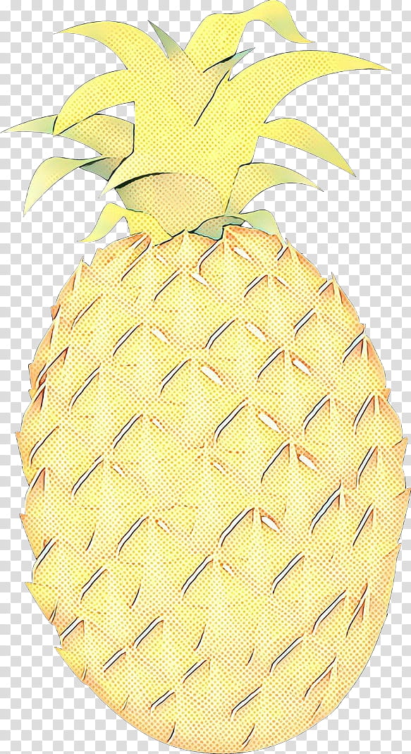 Retro, Pop Art, Vintage, Pineapple, Yellow, Ananas, Fruit, Plant transparent background PNG clipart