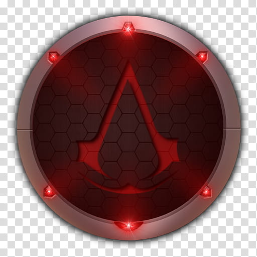 Crysis Style Icon , Crysis Assassin's Creed Logo (, round black and red logo transparent background PNG clipart
