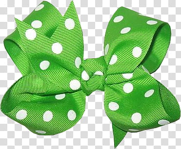 greens, green and white polka-dot ribbon transparent background PNG clipart