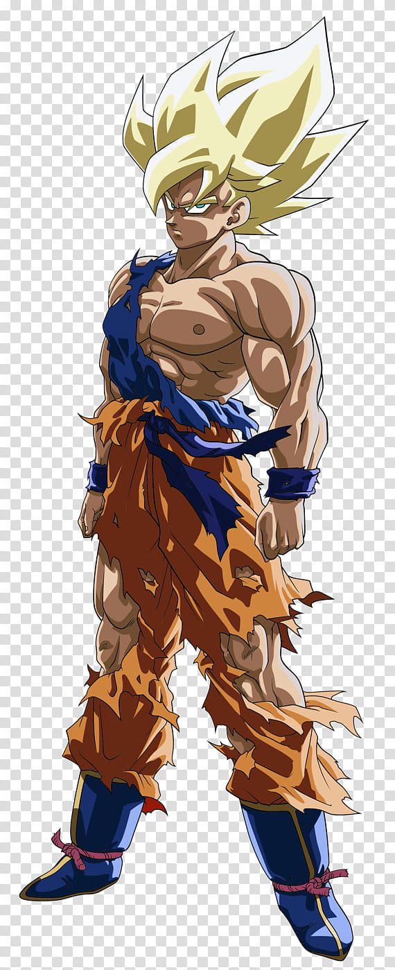 SSJ Son Goku Render Extraction, Super Saiyan Son Goku transparent  background PNG clipart