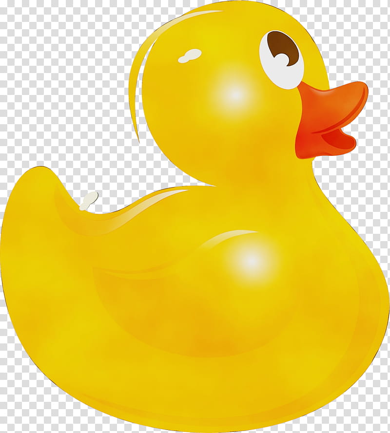duck bath toy rubber ducky ducks, geese and swans yellow, Watercolor, Paint, Wet Ink, Ducks Geese And Swans, Bird, Water Bird, Waterfowl transparent background PNG clipart