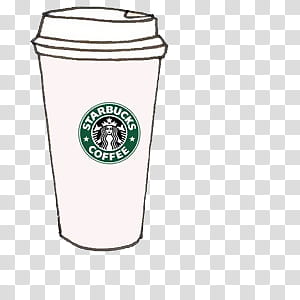 +{ }, Starbucks Coffee cup drawing transparent background PNG clipart