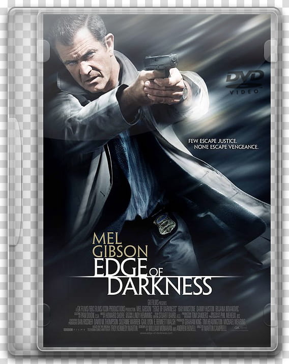 DVD movies icon, edge of darkness, Mel Gibson Edge of Darkness DVD case transparent background PNG clipart