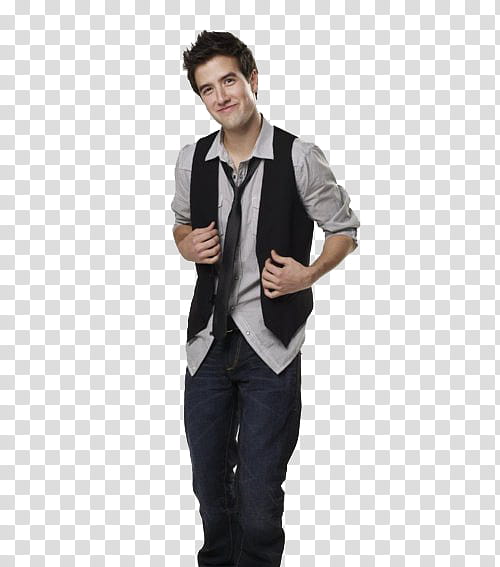 Free download, Logan Henderson, men's black vest transparent background PNG  clipart