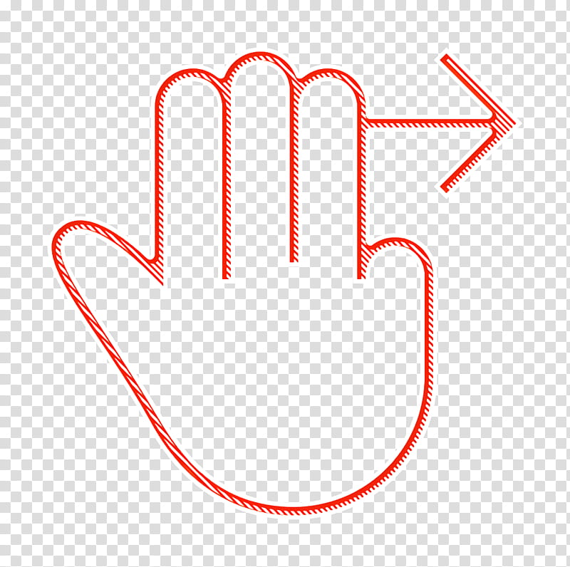 fingers icon gesture icon hand icon, Right Icon, Swipe Icon, Three Icon, Line transparent background PNG clipart