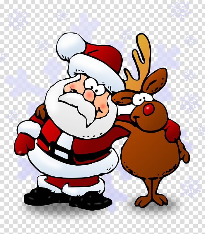 Santa Claus, Rudolph, Reindeer, Mrs Claus, Christmas Day, Santa Clauss Reindeer, North Pole, Rudolph The Rednosed Reindeer transparent background PNG clipart